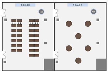 가야금홀 평면도